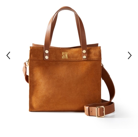 Mark & Graham Small SUEDE Essential Tote Bag - Picture 1 of 6